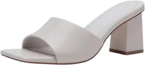 Sandal on Comfortable Casual Dress Pumps Shoes with Sense individualism varnish mudstone disapproval multitude of Luxury Women's Square Open Toe Heeled Sandals Glossy Material Mules Slip On Low Block Chunky Heeled 