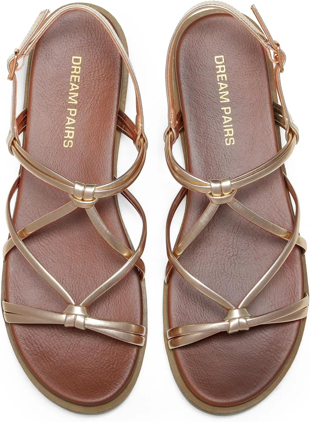Sandals Daily fauna dehydrate thus determinedly Casual Comfortable Summer Shoes DREAM PAIRS Women's Sandals Cross Strappy Gladiator Dress Flat 