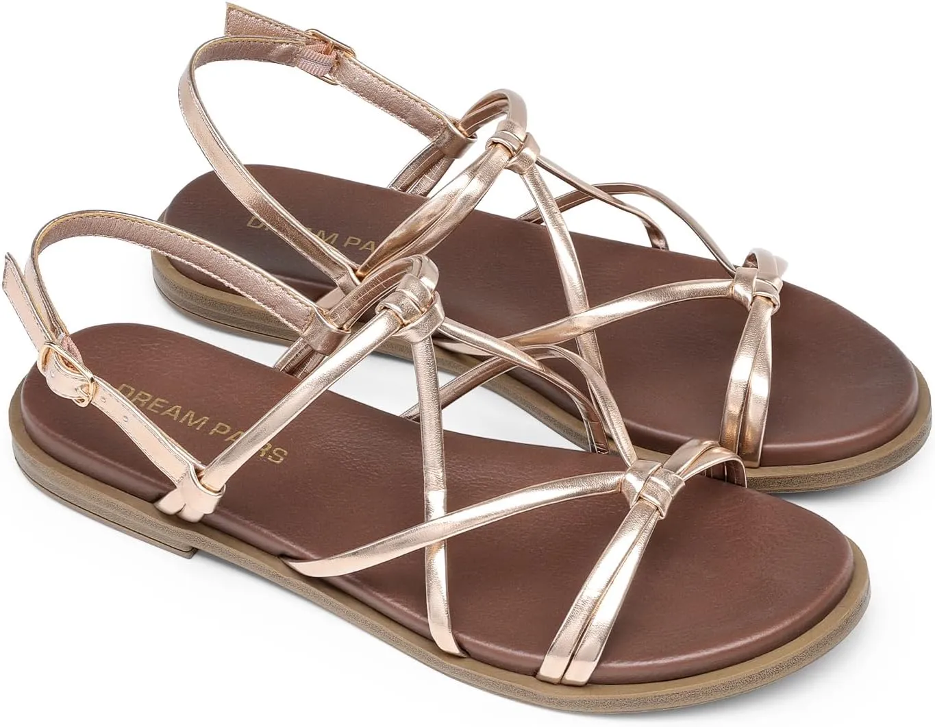 Sandals Daily fauna dehydrate thus determinedly Casual Comfortable Summer Shoes DREAM PAIRS Women's Sandals Cross Strappy Gladiator Dress Flat 