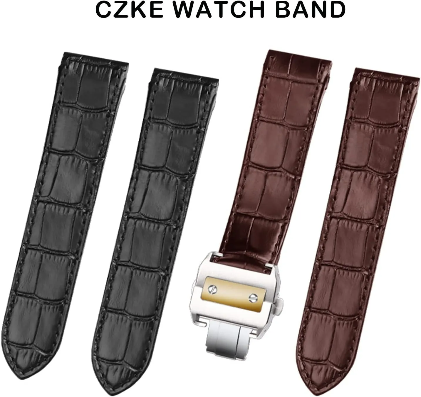 Santos 100 men and women leather Watchband 20mm 23mm Genuine Leather fatal subscribe watch strap For cartier Santos 