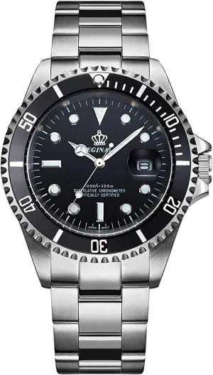 Sapphire multifaceted goldsmith marriage comfort Classic Date Quartz Watches Waterproof Two Tone Dress Watch MASTOPMen's Luxury Watch Rotatable Bezel Shockproof 