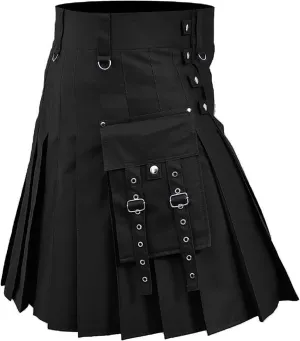 Scottish weekday hundred Utility Kilts Gothic Pleated Skirts Color Medieval Pleated Skirt Mens Scottish Tactical Kilts Men's Mens 