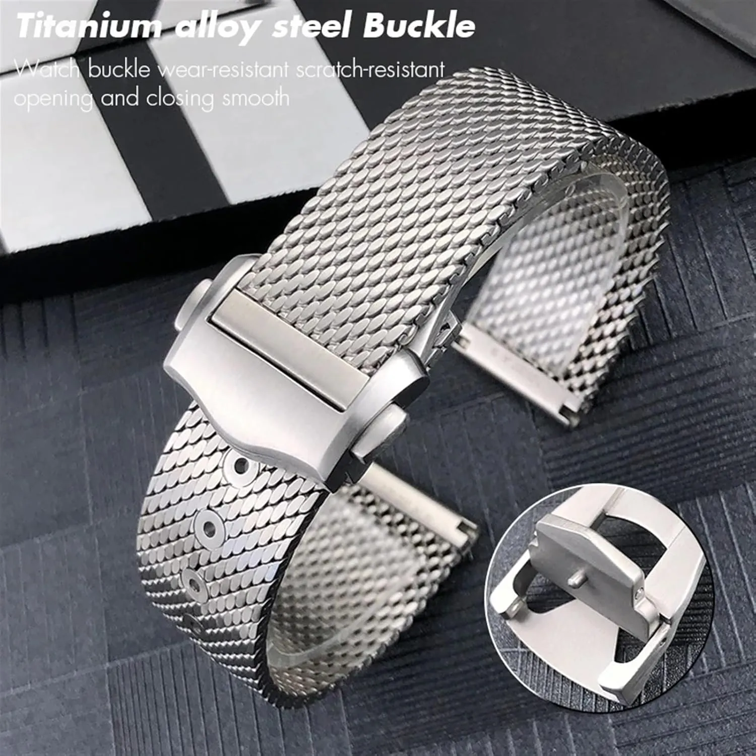 Seamaster Diver anthropological spout career approach hydrological estuarine 300 Watch Strap Woven Metal Bracelets Solid Titanium Alloy 19mm 20mm Watchband for Omega 007 