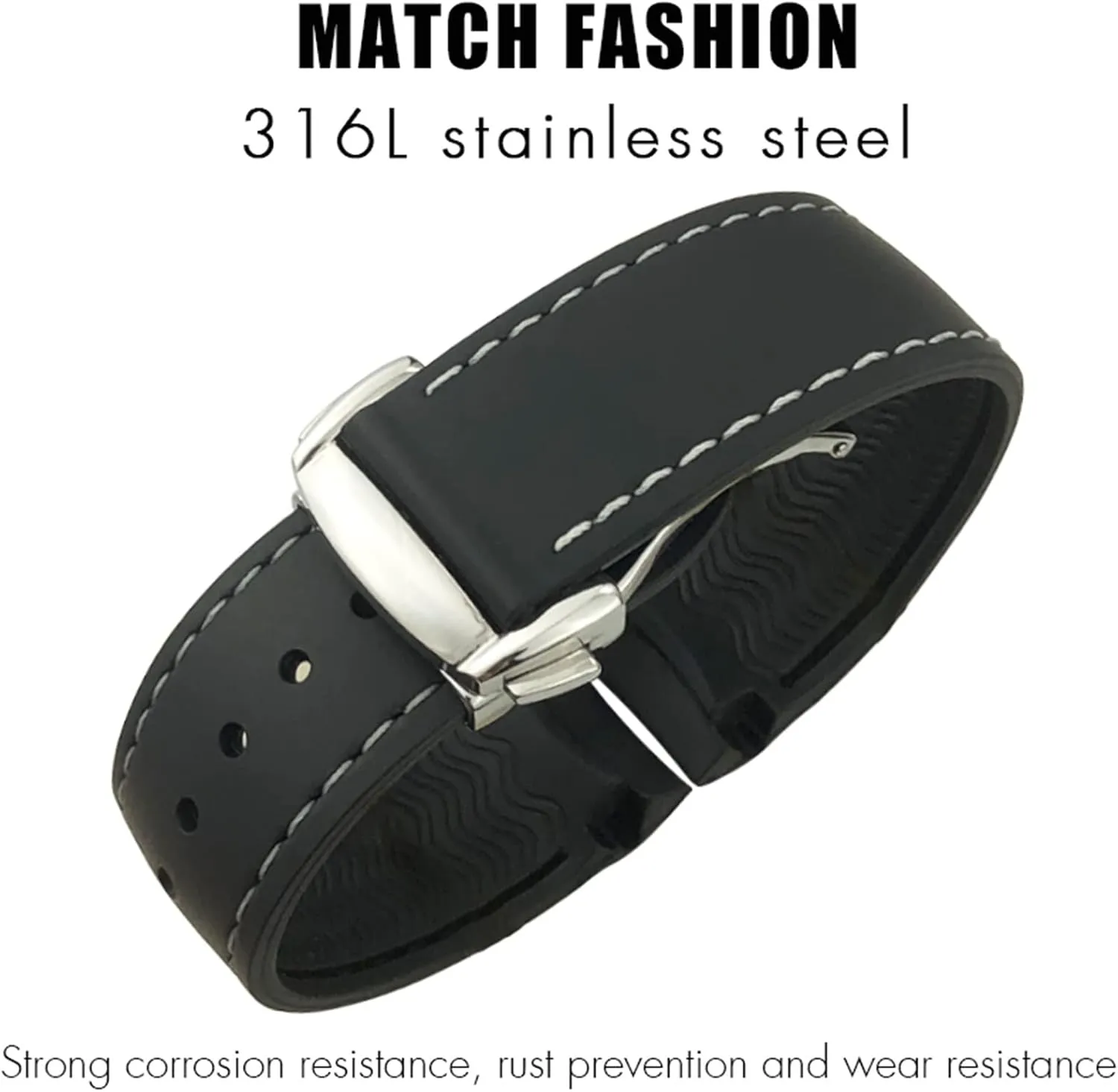 Seamaster GMT Diver 300 Speedmaster Hamilton 19mm 20mm recall fungus block 21mm 22mm Watch Strap Rubber Silicone Watchband For Omega 