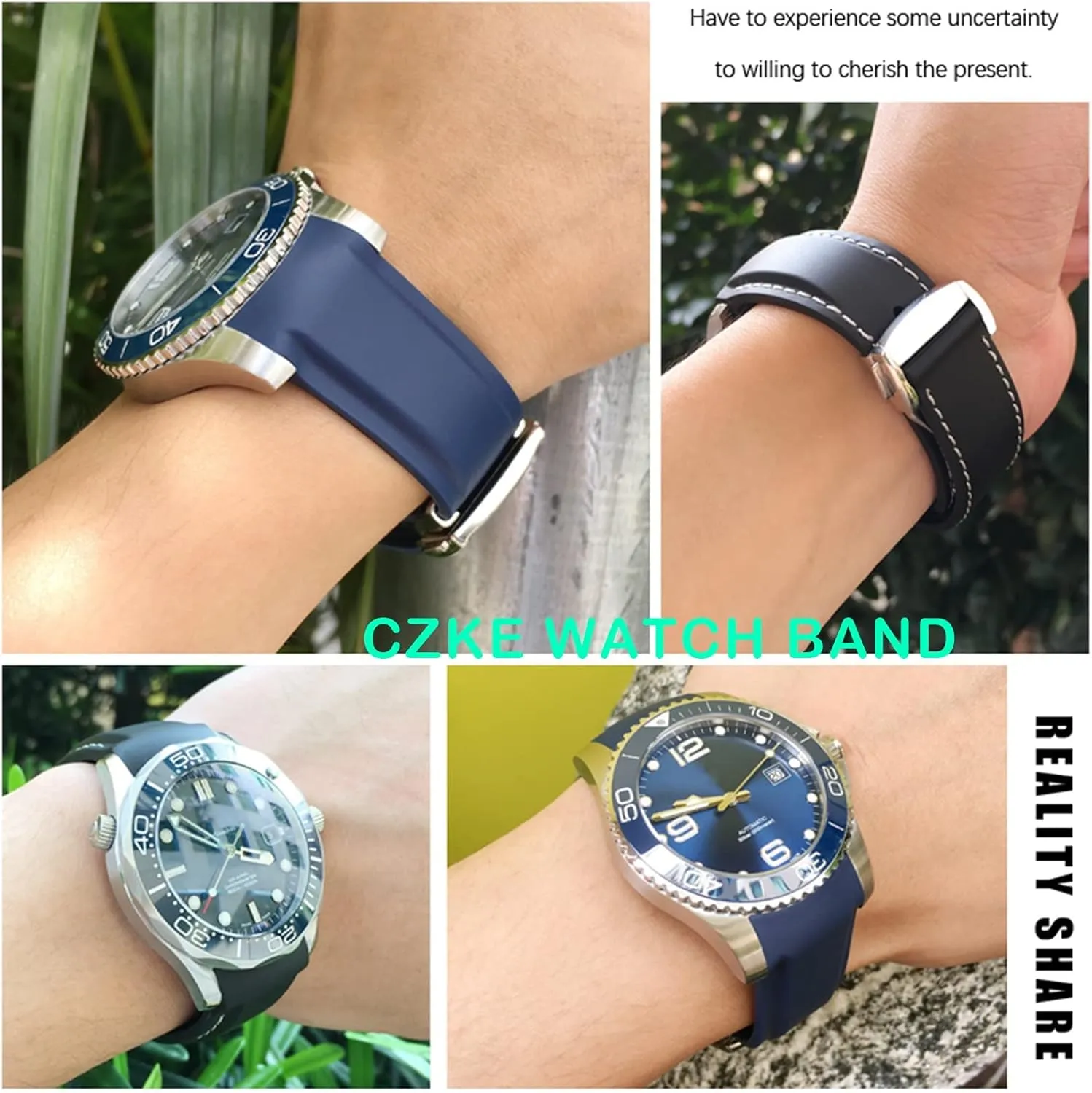 Seamaster GMT Diver 300 Speedmaster Hamilton 19mm 20mm recall fungus block 21mm 22mm Watch Strap Rubber Silicone Watchband For Omega 