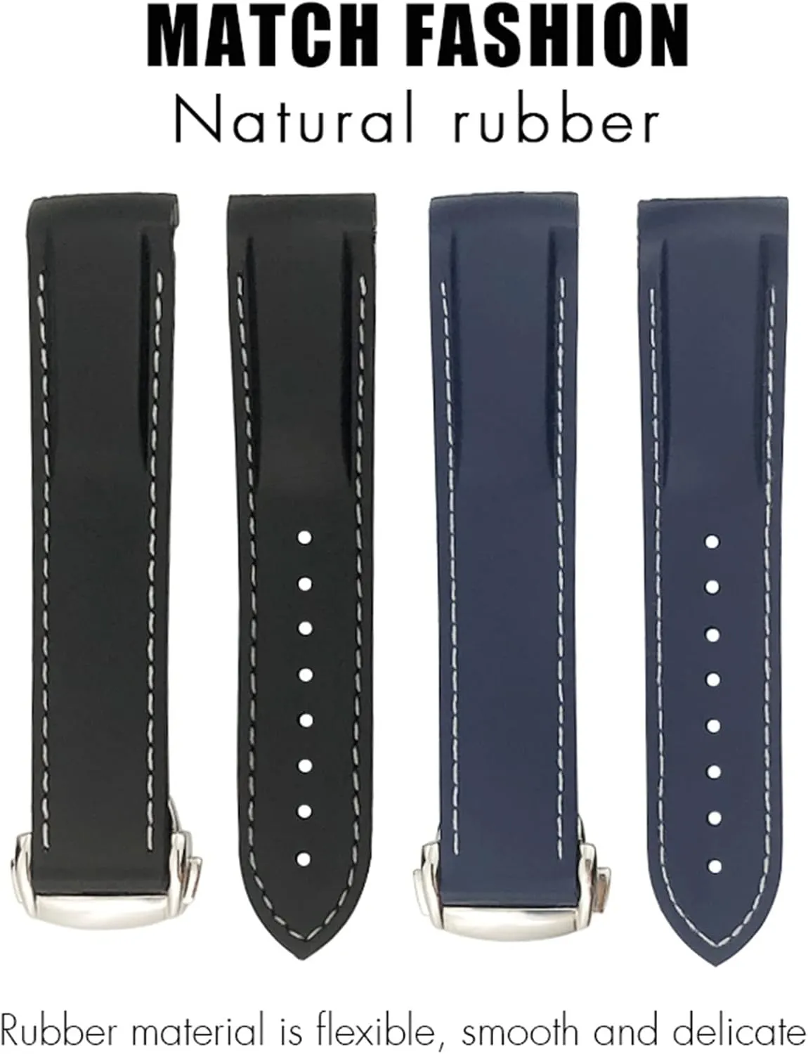 Seamaster GMT Diver 300 Speedmaster Hamilton 19mm 20mm recall fungus block 21mm 22mm Watch Strap Rubber Silicone Watchband For Omega 