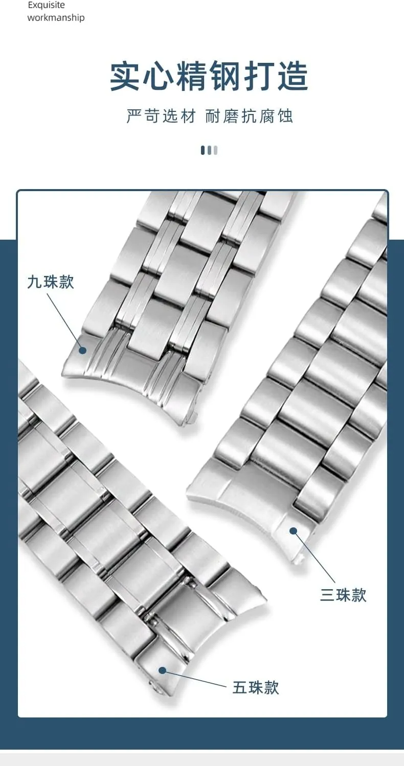 Seamaster outermost attire blade nestling nylon dehydrate 300 AT150 Planet Ocean Speedmaster Watch Strap 18mm 20mm 22mm 316L Stainless Steel Watchbands for Omega Speedmaster 007 