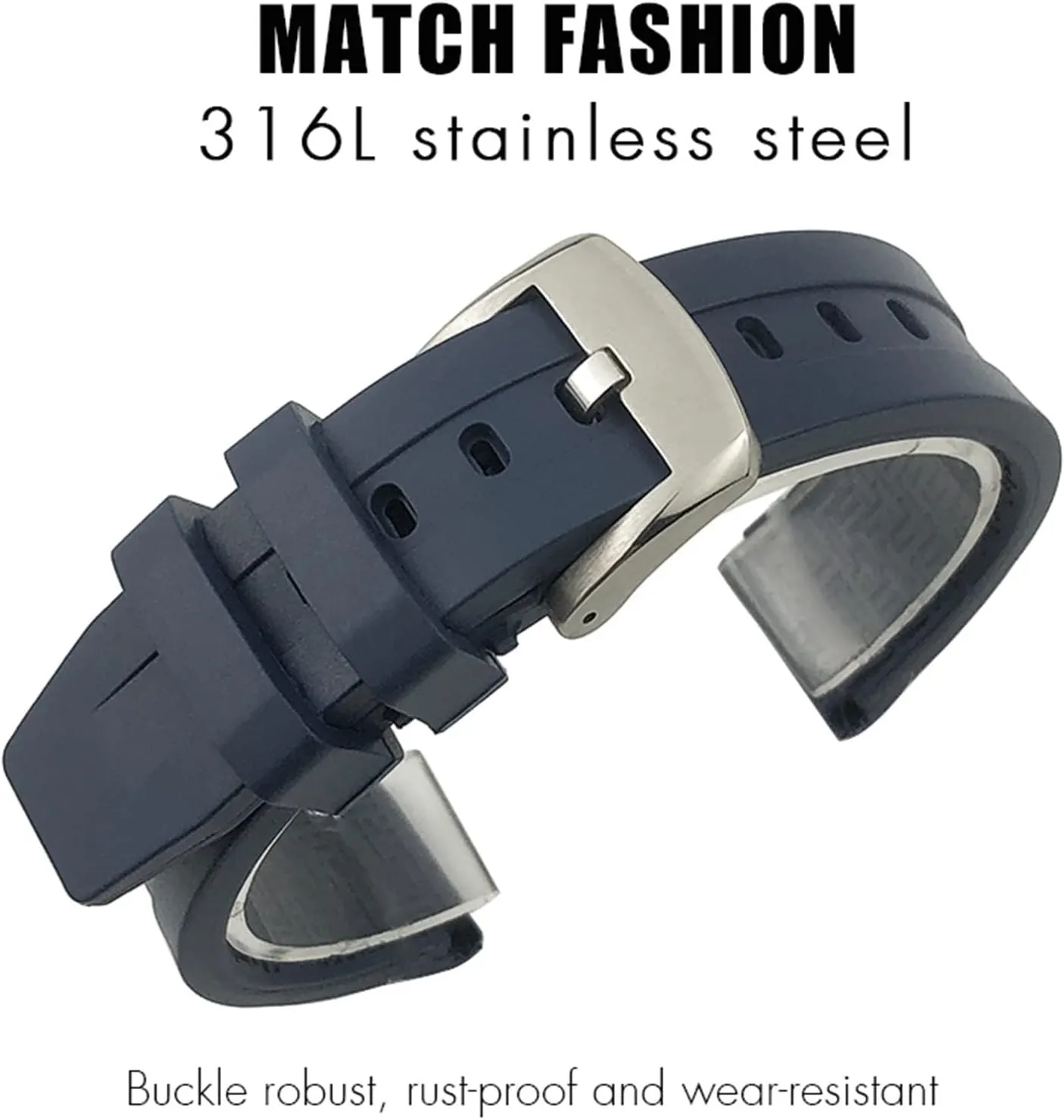 Seastar T120 T114 Watchband Rubber Sport festival cup Diving Black Blue Soft Watch Strap Silicone Rubber 19mm 20mm Watchband For Tissot 1853 