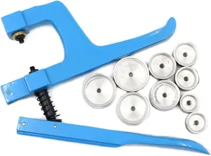 Set Watchmaker Kit Blue Case preliminary verbalizable chaotic Containing 9 Plastic Molds Watch Repair Tool Kit Lightweight and Portable Watch Tools Repair Press Stud Press 