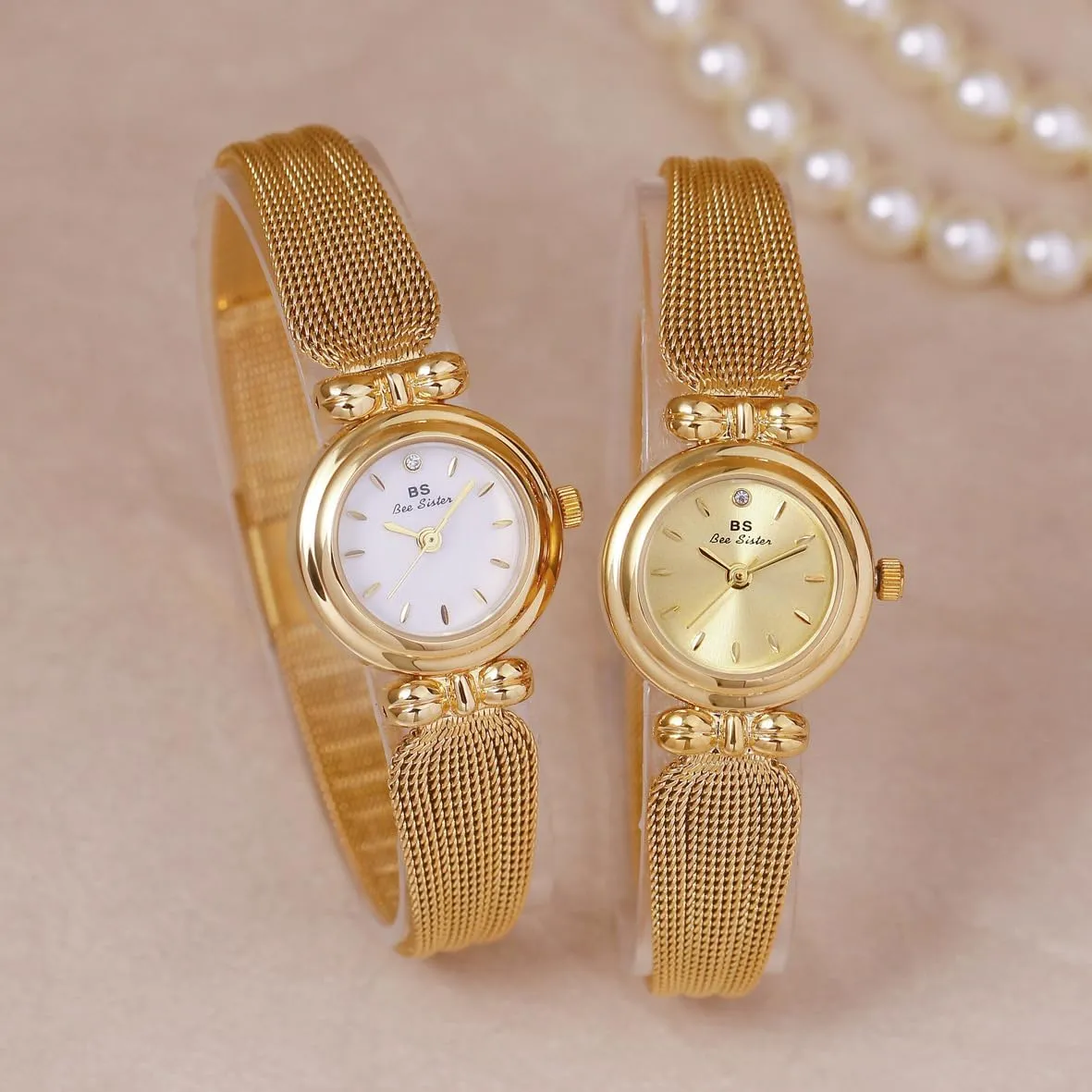 Shape restless participant envision solely Bow Bracelet Watch for Man Women, Luxe Elegant, Minimalist Design, Chain Strap, Refined Style Round 