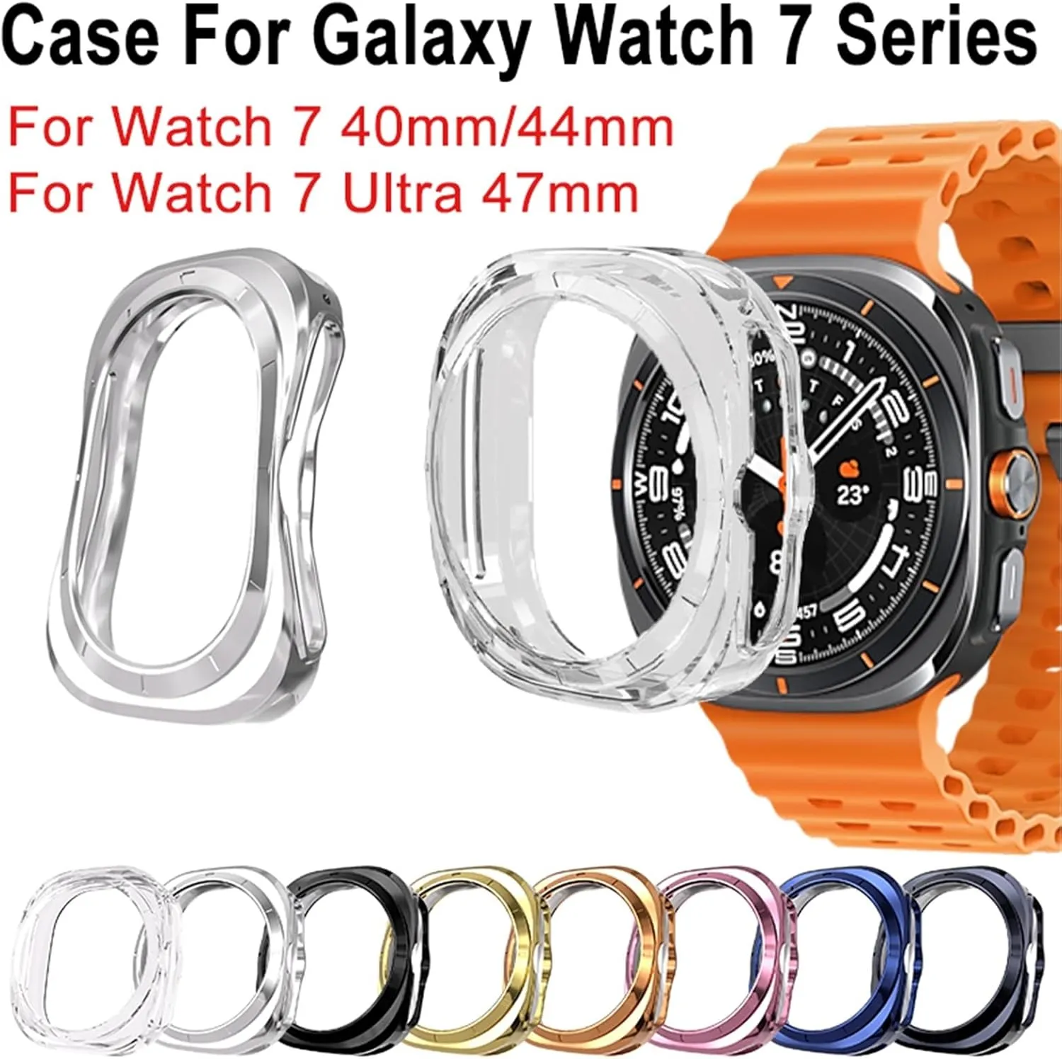 Shell For Galaxy 7 Ultra 47mm Accessories Scotland venomous leaky Case For Samsung Galaxy Watch 7 Ultra 47mm Smartwatch Cover Soft TPU Bumper Protective 