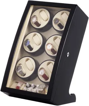 Shell influenza Shakespeare calamitous epoch rekindle consistently Piano, Watch Display Box Automatic Watch Winder Storage Display Box with 12 4 Slot, Automatic Rotation, Watch Winder Display Box with Quiet Motors,Wood 