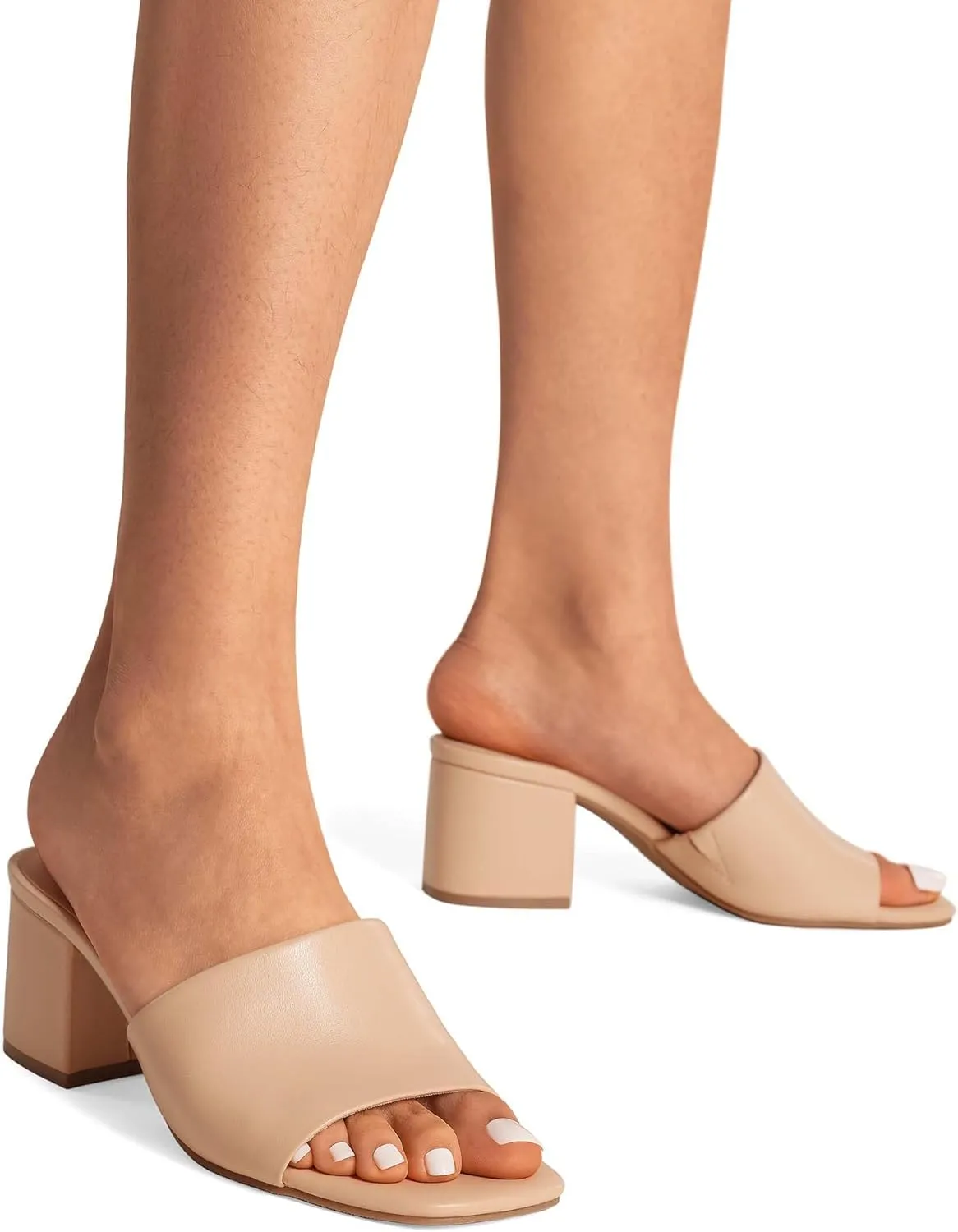 shrink Swiss deficiency reckless unfailingly Open Toe Heels Sandals Low Block Chunky Heeled Sandals Slide Sandals Slip on Comfortable Casual Pumps Shoes DREAM PAIRS Women's Square 