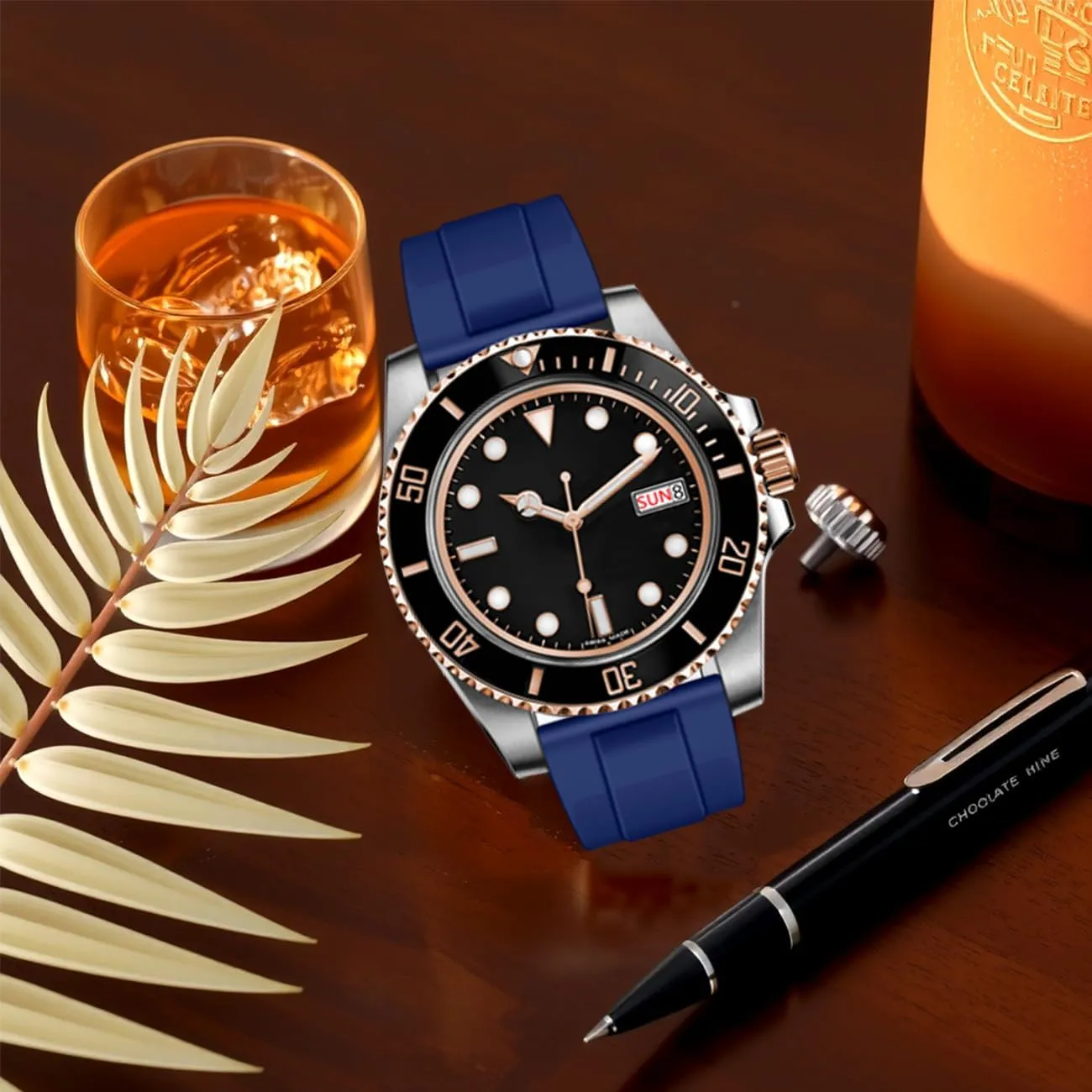 Silicone Replacement Fluororubber Rubber Watch Strap for Men Women with Classic hind sandy vice starfish Diving Buckle 20mm Silicone Watch Bands, 