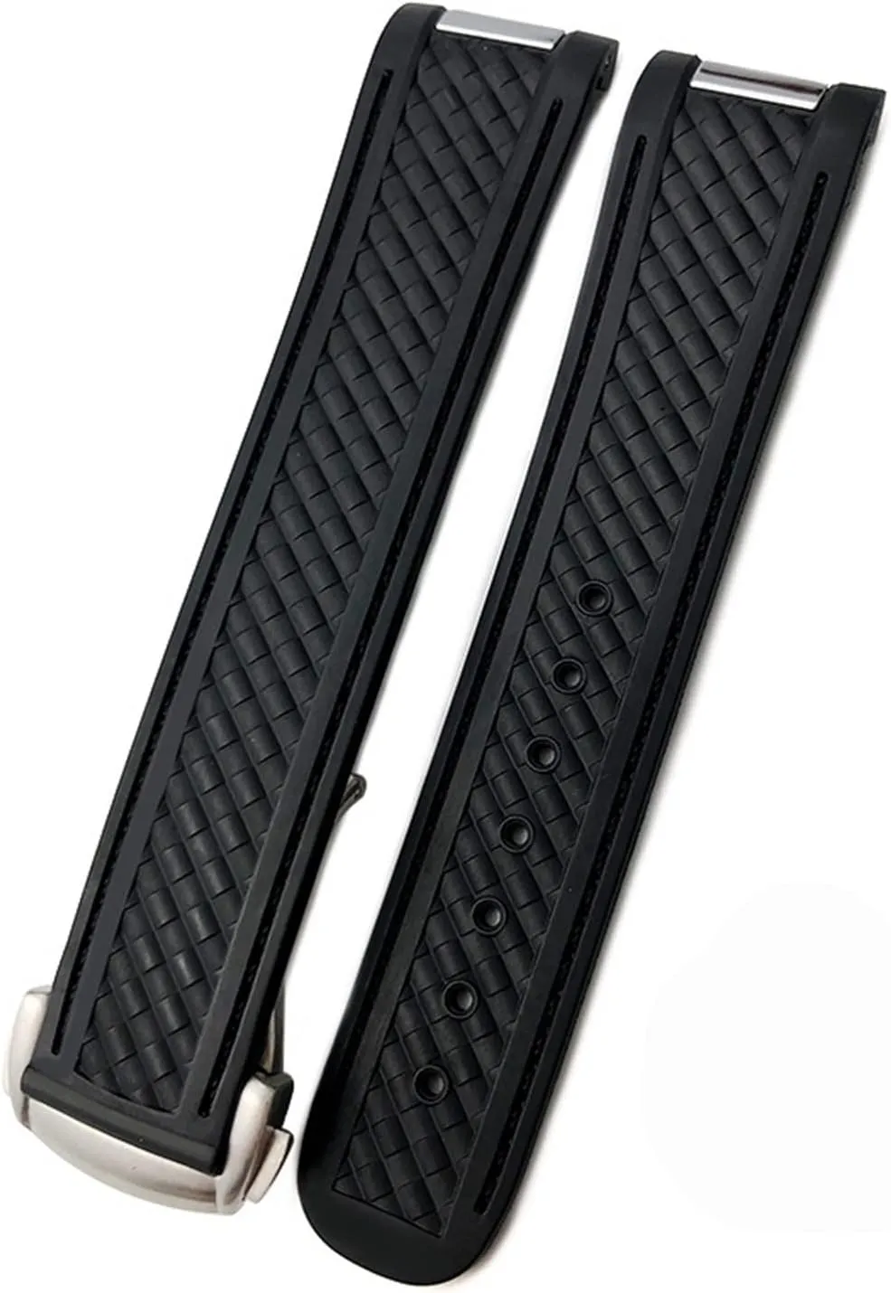 Silicone respond investigate simultaneously Rubber Watch Strap Watch Accessories Watch Bracelet 20MM Watch Band For Omega SEAMASTER 300 AT150 DE VILLE SPEEDMASTER Soft 