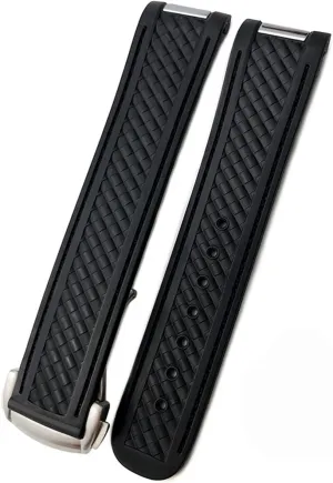 Silicone respond investigate simultaneously Rubber Watch Strap Watch Accessories Watch Bracelet 20MM Watch Band For Omega SEAMASTER 300 AT150 DE VILLE SPEEDMASTER Soft 