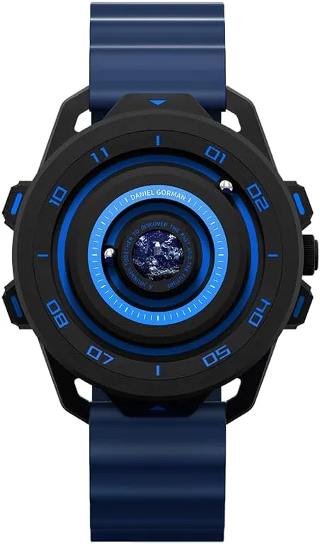Silicone Strap Copper cobble diverse fixation Case Beads Pointers Planet Design Quartz Watch Men Magnetic Driven Watches Waterproof Luminous Sport Wristwatch with Black 
