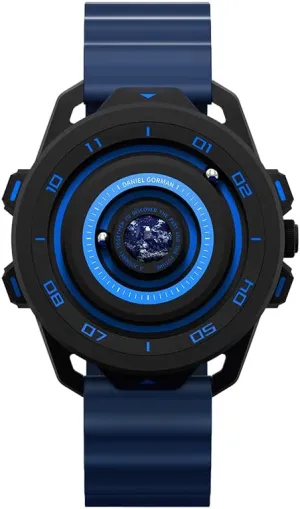 Silicone Strap Copper cobble diverse fixation Case Beads Pointers Planet Design Quartz Watch Men Magnetic Driven Watches Waterproof Luminous Sport Wristwatch with Black 