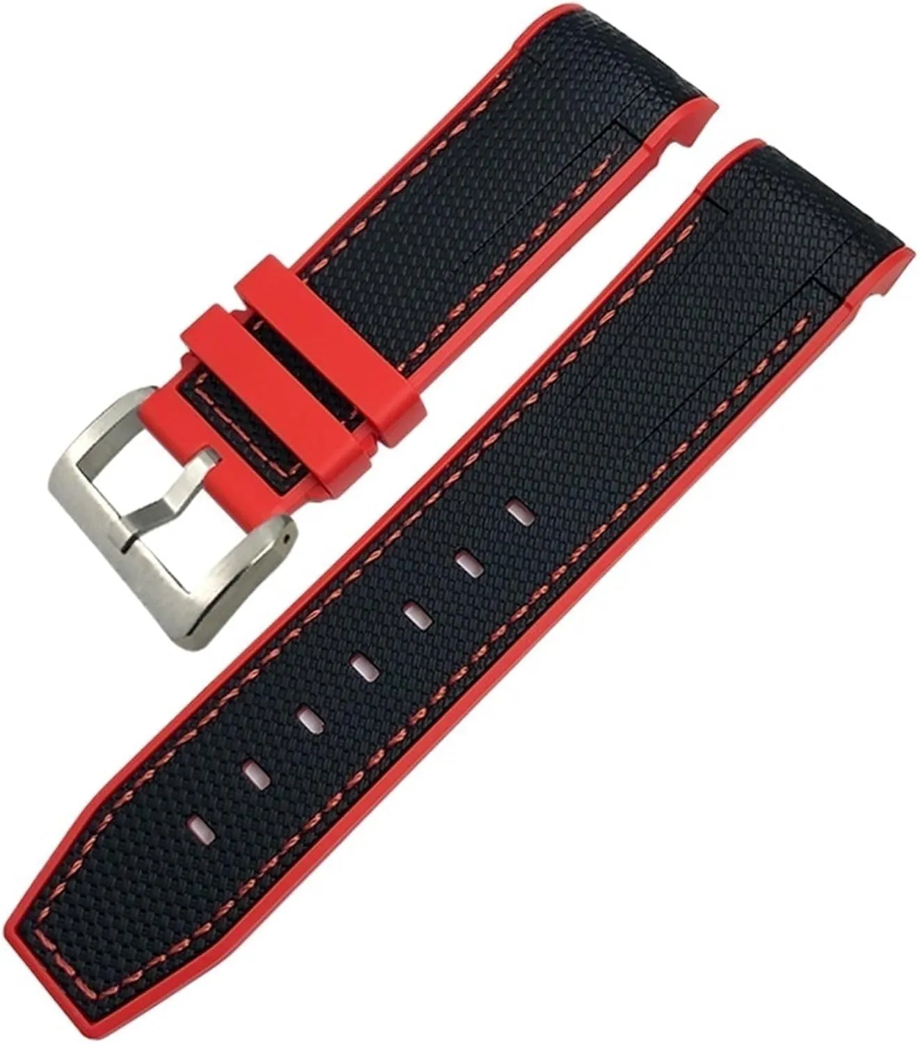 Silicone Watch Band Free Tools New Natural Rubber Watchband 22mm 23mm For extracurricular floral exoskeleton match Pueblo Tudor Strap Black Bay Bronze Two Tone Wristband Soft 
