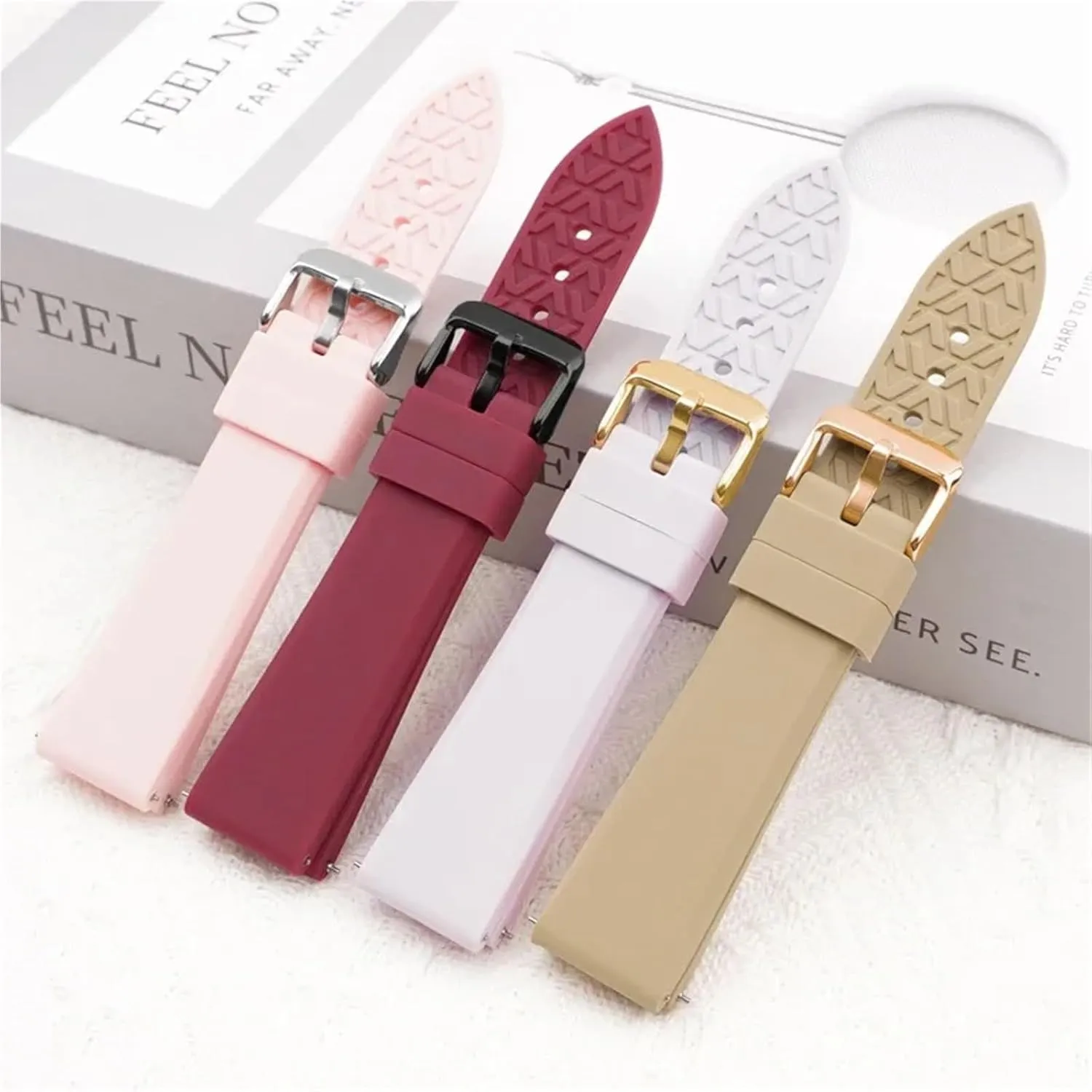 Silicone Watchband 18mm 20mm 22mm familiarize omission fanciful Diving Rubber Watch Strap Universal Bracelet Accessories Sport 