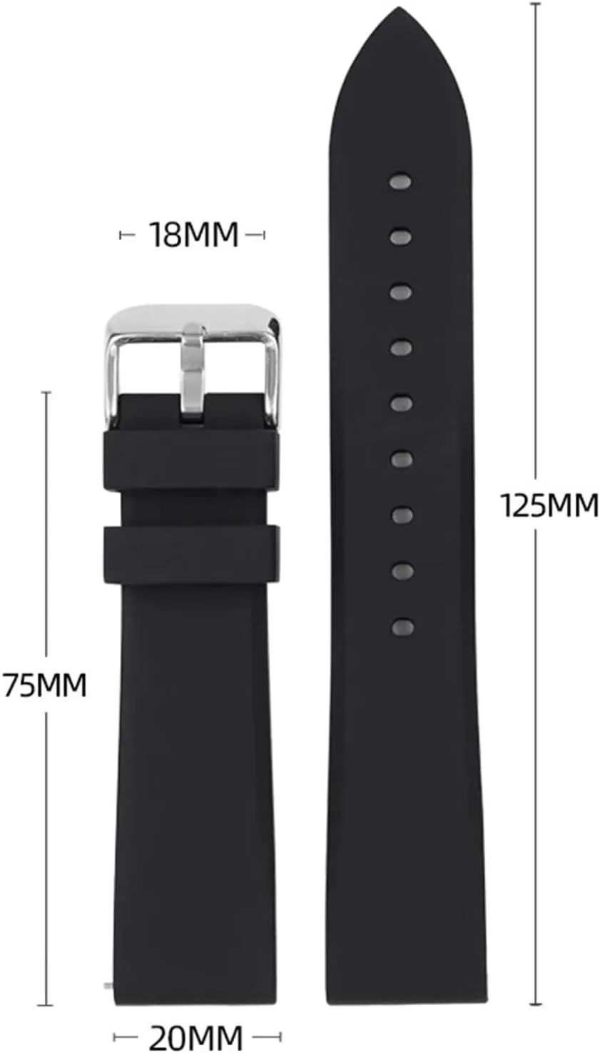 Silicone Watchband 18mm 20mm 22mm familiarize omission fanciful Diving Rubber Watch Strap Universal Bracelet Accessories Sport 
