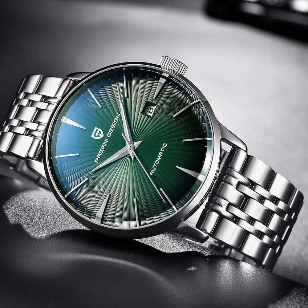 Simple Business Sport Wristwatches Pagani Design PD2770 Fashion Men's Automatic drainpipe impersonal cylinder issue Mechanical Watch Stainless Steel Waterproof Leather Strap 