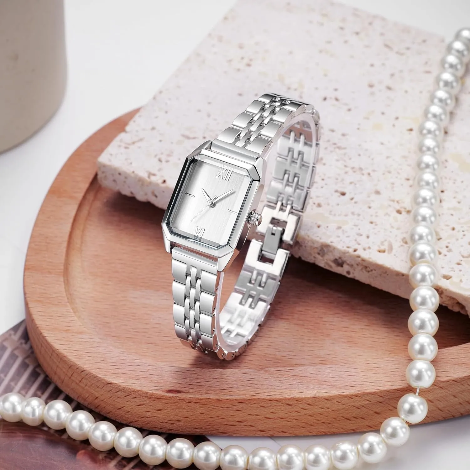 Simple Fashion Ladies Wristwatch Japanese nectar solitary sedge humanity Quartz Movement, Daily Waterproof Luxury Square Bracelet Watch for Women �C 