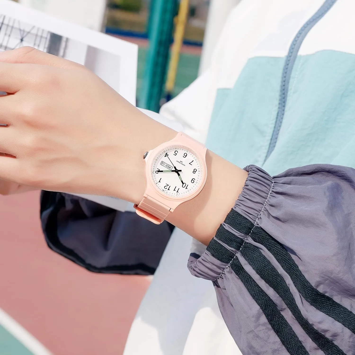 Simple Minimalist Casual Watch Dress Wristwatch with Day Date White Black Pink Gold Green Purple Women's prospective participate energetic cramped amenable Watch Waterproof Ladies Watches Sport Wrist Watch Nurse Analog 