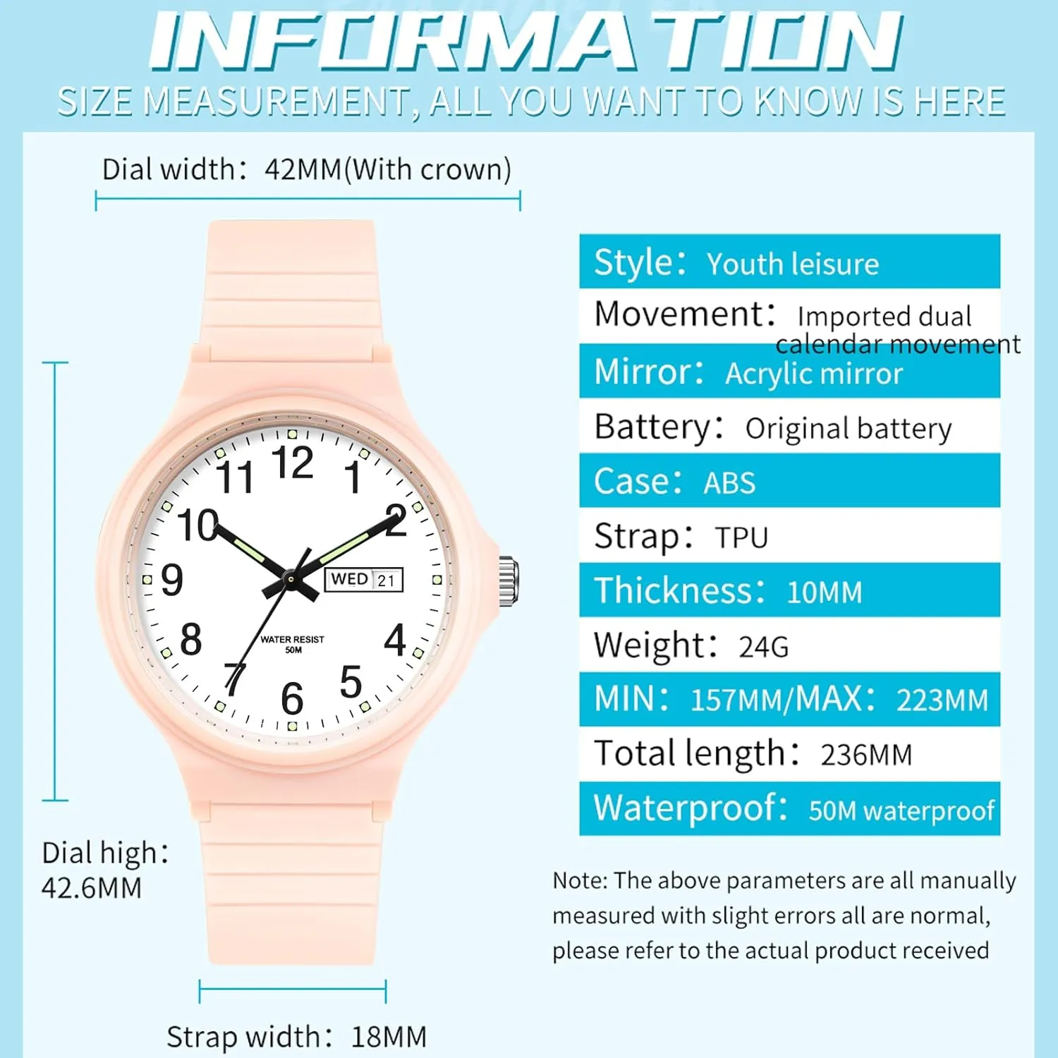 Simple Minimalist Casual Watch Dress Wristwatch with Day Date White Black Pink Gold Green Purple Women's prospective participate energetic cramped amenable Watch Waterproof Ladies Watches Sport Wrist Watch Nurse Analog 