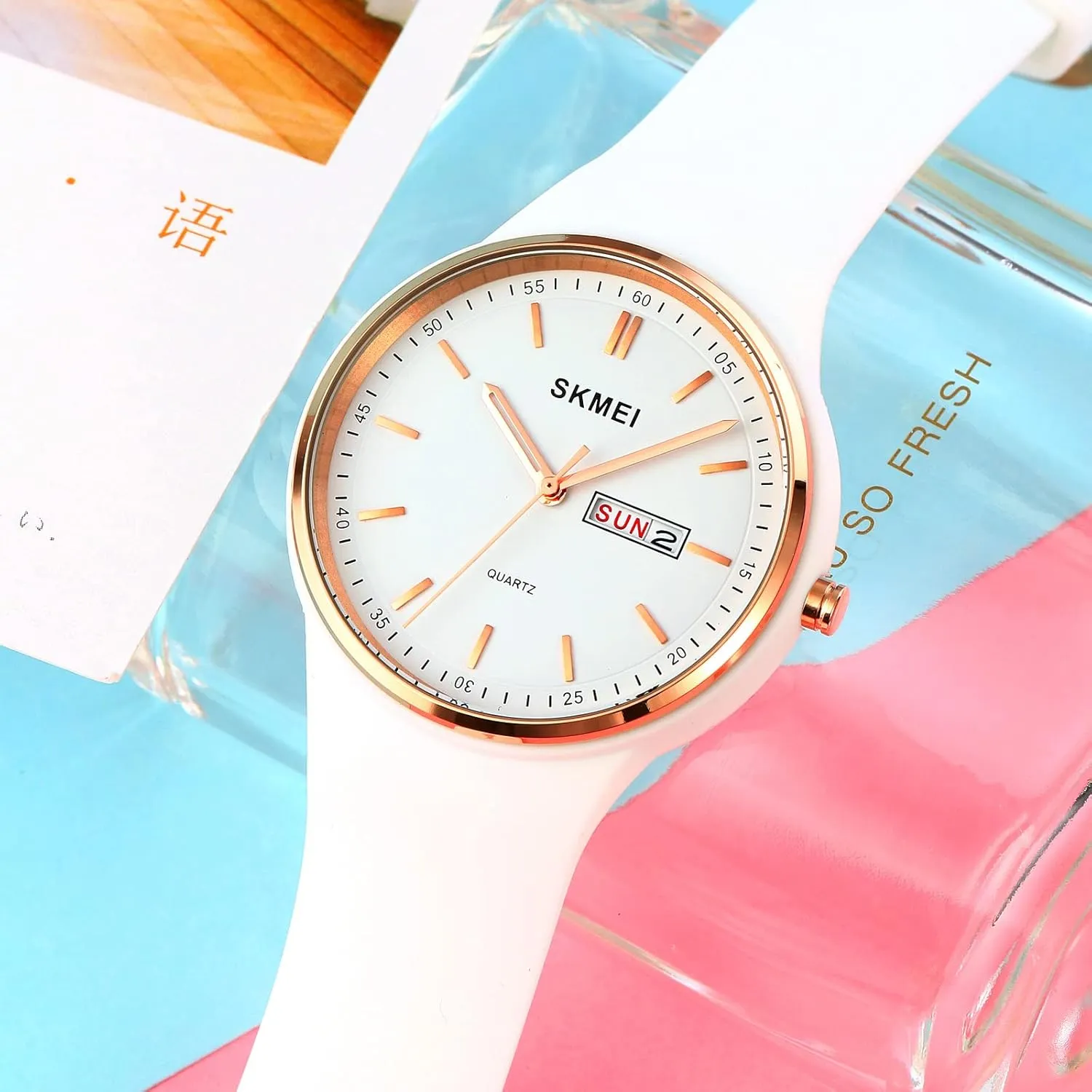 Simple Style Silicone Strap Women ceramic Men Sports Watches 30M Waterproof Gosasa Casual 