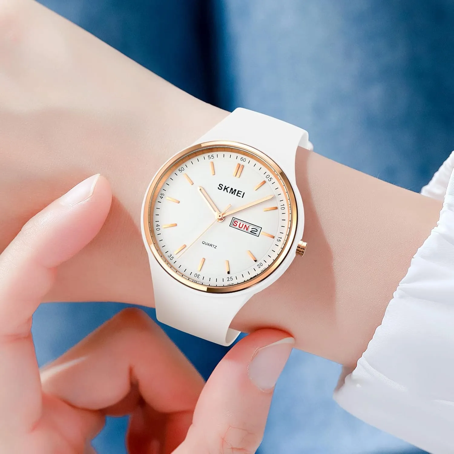 Simple Style Silicone Strap Women ceramic Men Sports Watches 30M Waterproof Gosasa Casual 