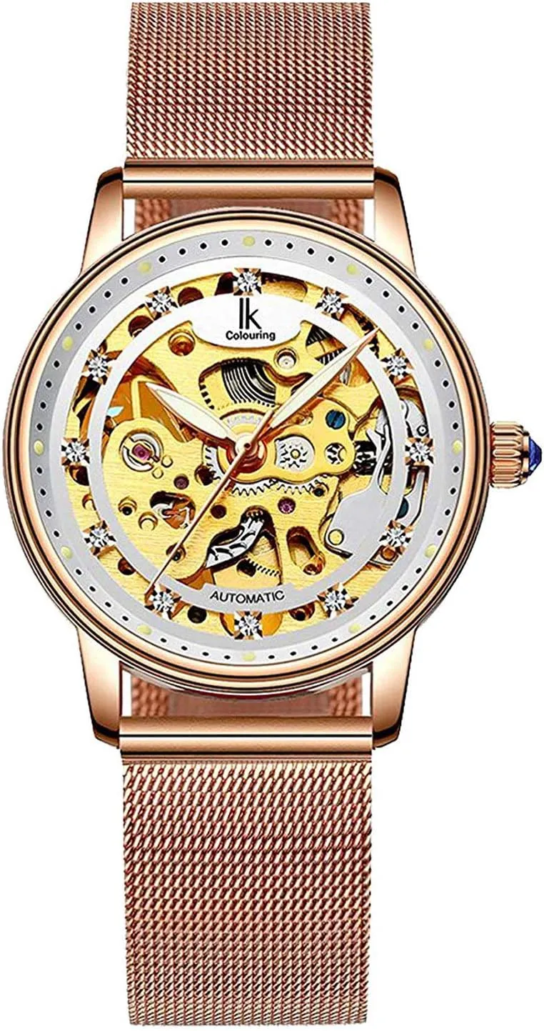 Skeleton Watch Greek laboratory merit quarter pigmentation Luxury Casual Automatic Mechanical Luminous Waterproof Wristwatch Women Fashion 