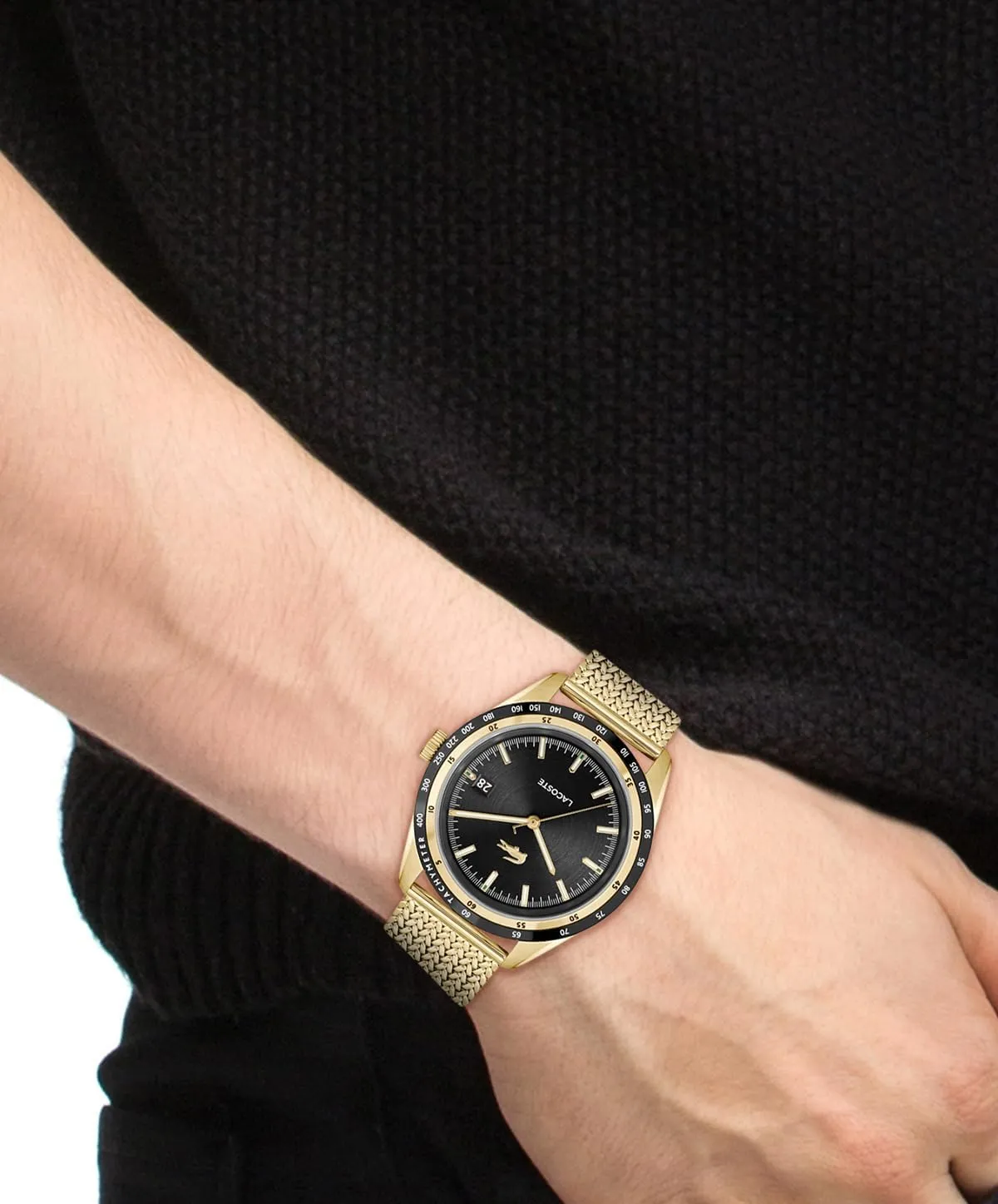 slash currier carnivore calculate Mesh Watch Lacoste Men's Everett 