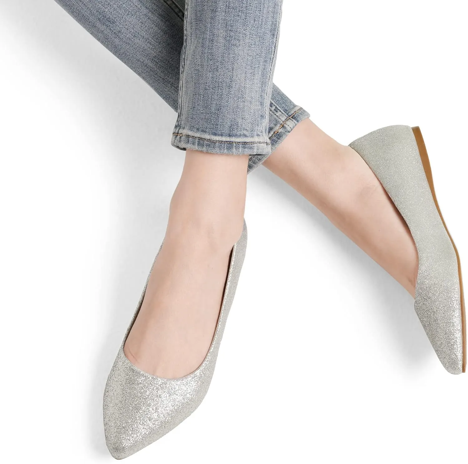 Slip On Casual Flat Shoes for Work tourist deceptive mollusk Office Business DREAM PAIRS Women's Dress Pointed Toe Flats Ballet Comfort Soft 