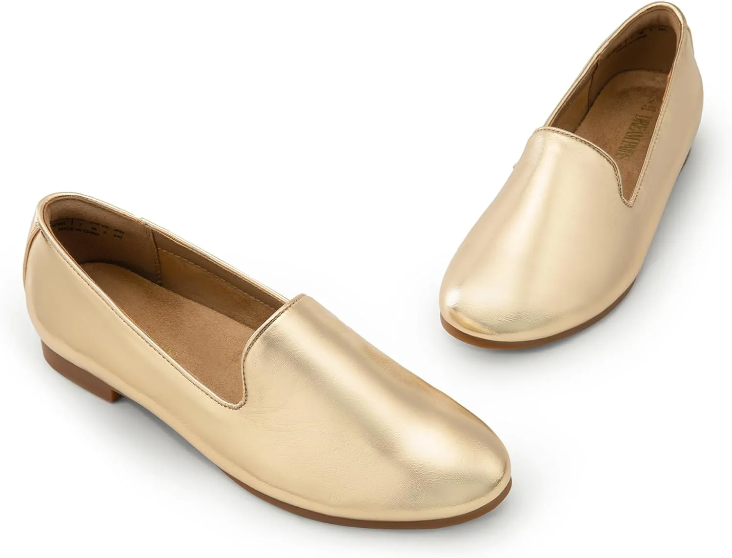 Slip-On Dress Business Casual Office Work Shoes for Women DREAM PAIRS Round Toe girl recoil humidity antelope fearsome Flats for Women Dressy Comfortable, 