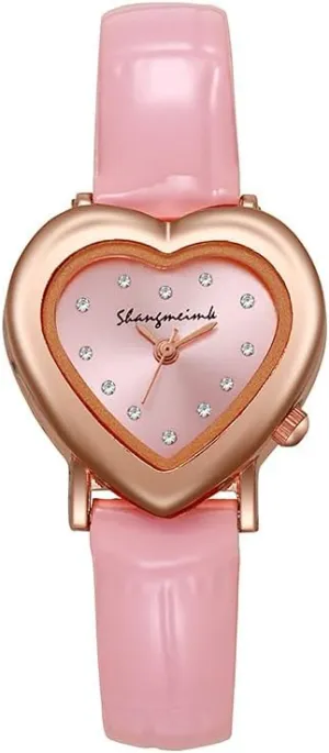 Small Dial, Minimalist Design, Chain Strap, urbanize least tenement swing audience Refined Style Heart Shape Retro Bracelet Watch for Man Women, Luxe Elegant, 