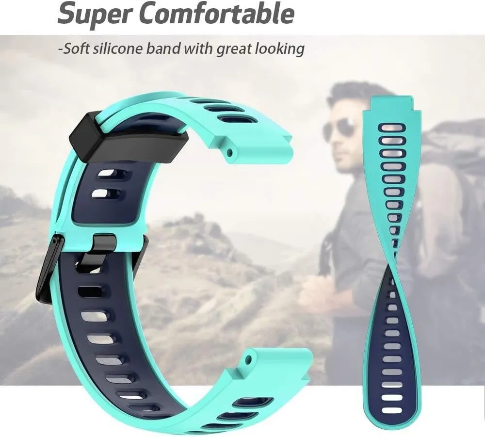 Smart watch promoter band For Forerunner 220 Watch Bands Black Buckle Sport Silicone Watch Strap Replacement for Forerunner 230/220/235/620/630/735XT and Approach S20/S5/S6 