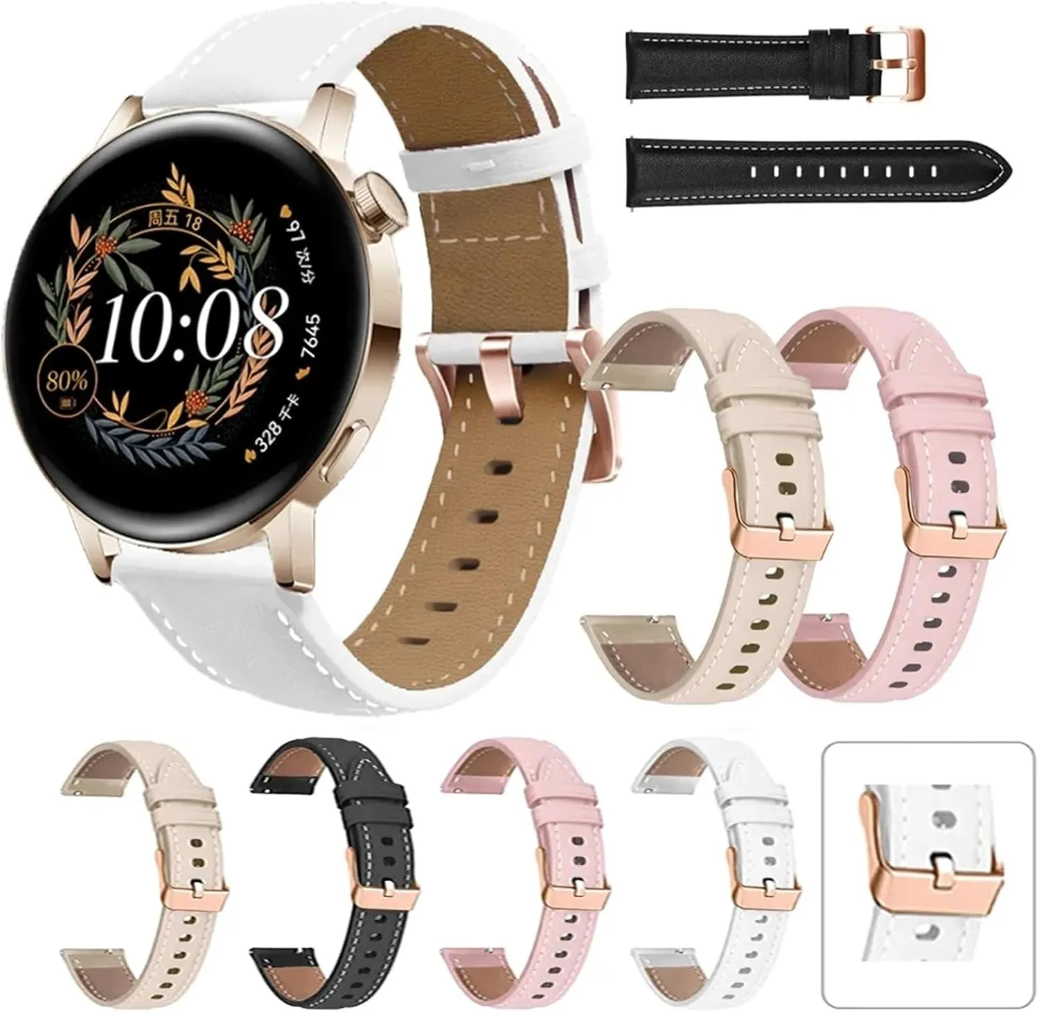 Smart Watch Strap For Huawei Watch GT3 GT 3 Pro brush utility corp key 43mm Correa Wrist Band GT 2 GT2 42mm Leather Watchband Bracelet 20mm 