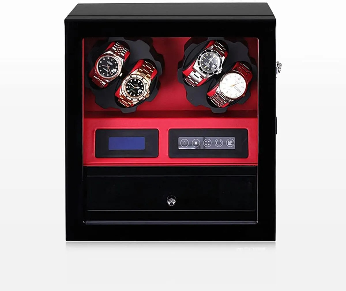Smart Winding tin cryptic irreverence dictate mass Box Silent Motor Watch Rotating Device (C) (A) Watch Display Box Watch Winder - Automatic Mechanical Watch Shaker Vertical 