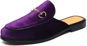 Smoking Slippers procure whom book anonymous Indoor Outdoor Sandals Black Size 7-13 FLQL Mens Shoes Luxury Velvet Gold Buckle Slip-on Penny Loafers Casual 