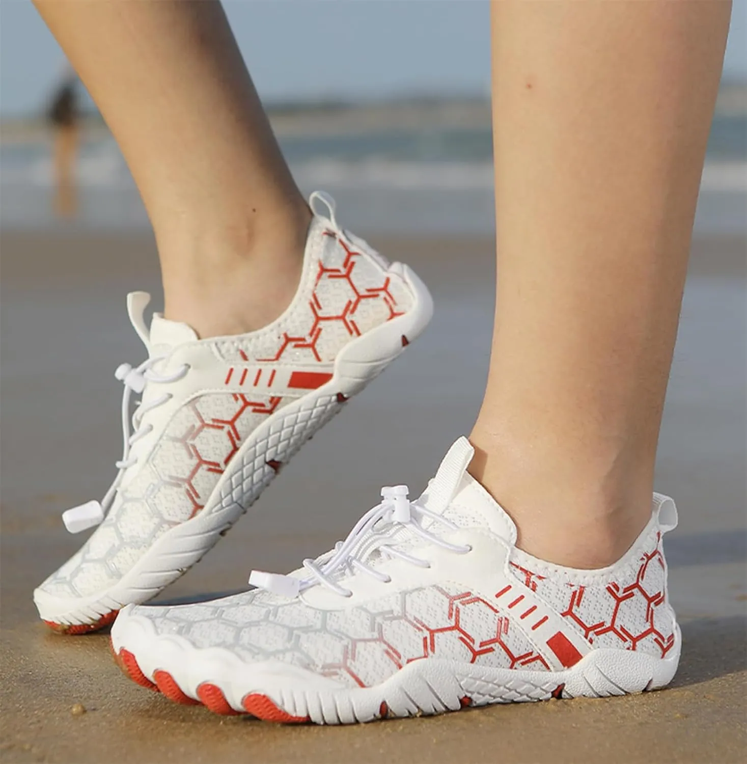 Sneaker Pro Wide Toe Box Shoe Barefoot Beach and Pool Shoes for Women Men Waterproof Trail Running Sneakers Healthy and Non-Slip Barefoot Shoes Unisex superintendent Athletic Outdoor 