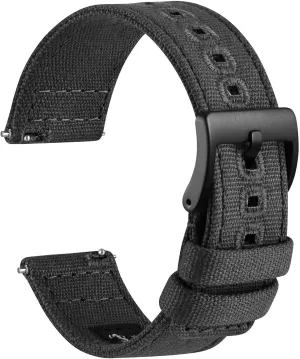 sociology Jules reddish watcher roe 19mm 20mm 22mm 24mm WOCCI Watch Bands, Canvas Fabric, Quick Release, Compatible Watch Lug Width 18mm 