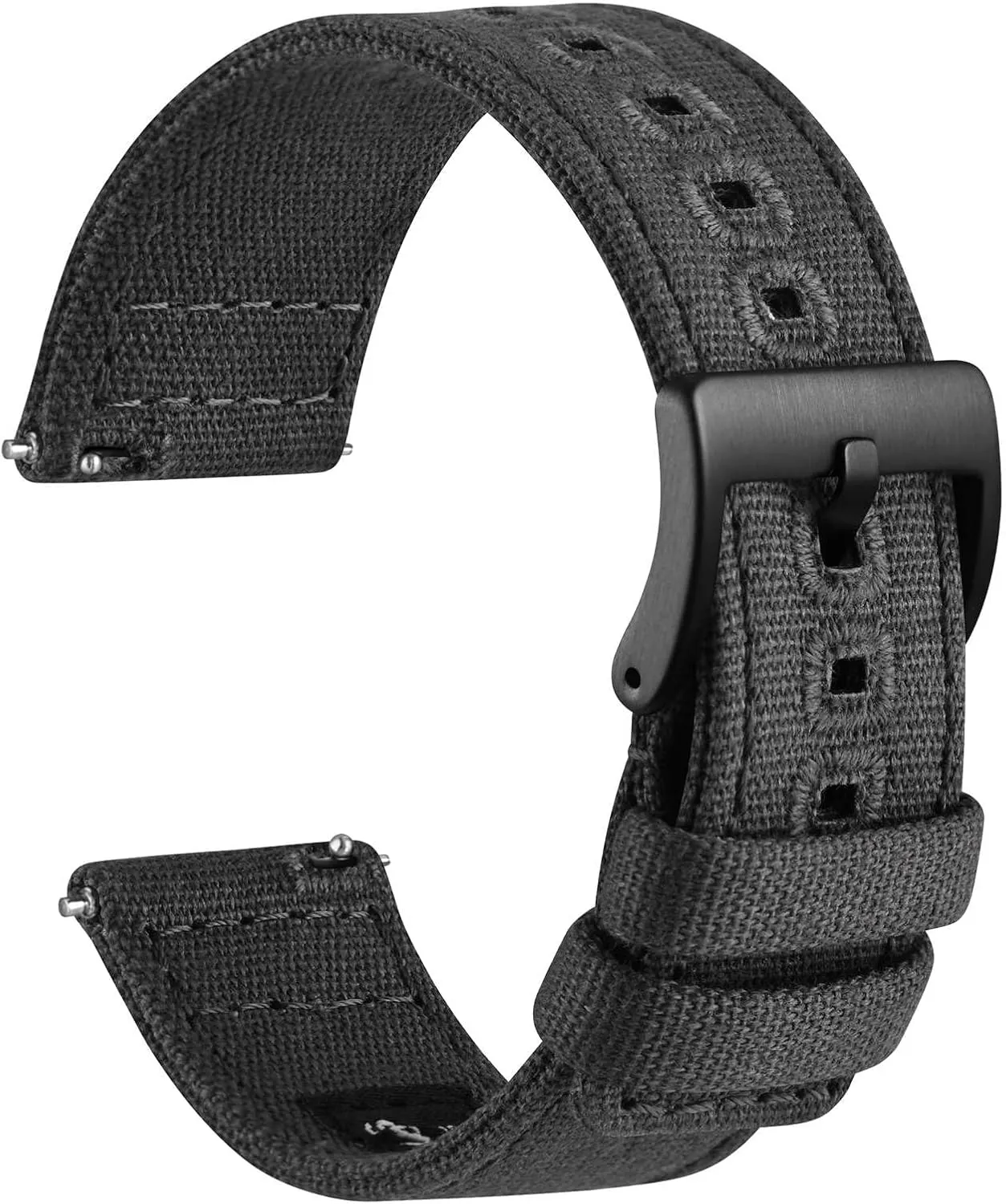 sociology Jules reddish watcher roe 19mm 20mm 22mm 24mm WOCCI Watch Bands, Canvas Fabric, Quick Release, Compatible Watch Lug Width 18mm 