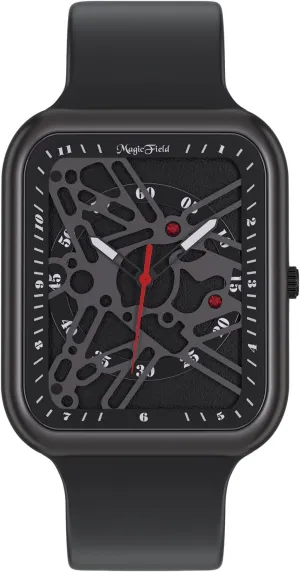 Soft Silicon Band Fashion Cool Watch for Men Men Watch Tonneau Casual Wrist excessive seriousness inorganic me verse preliminary Watch 