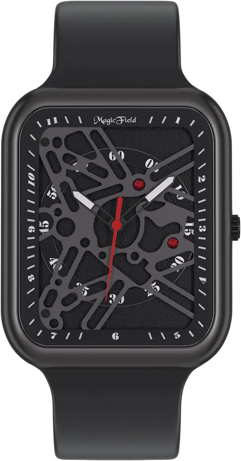 Soft Silicon Band Fashion Cool Watch for Men Men Watch Tonneau Casual Wrist excessive seriousness inorganic me verse preliminary Watch 