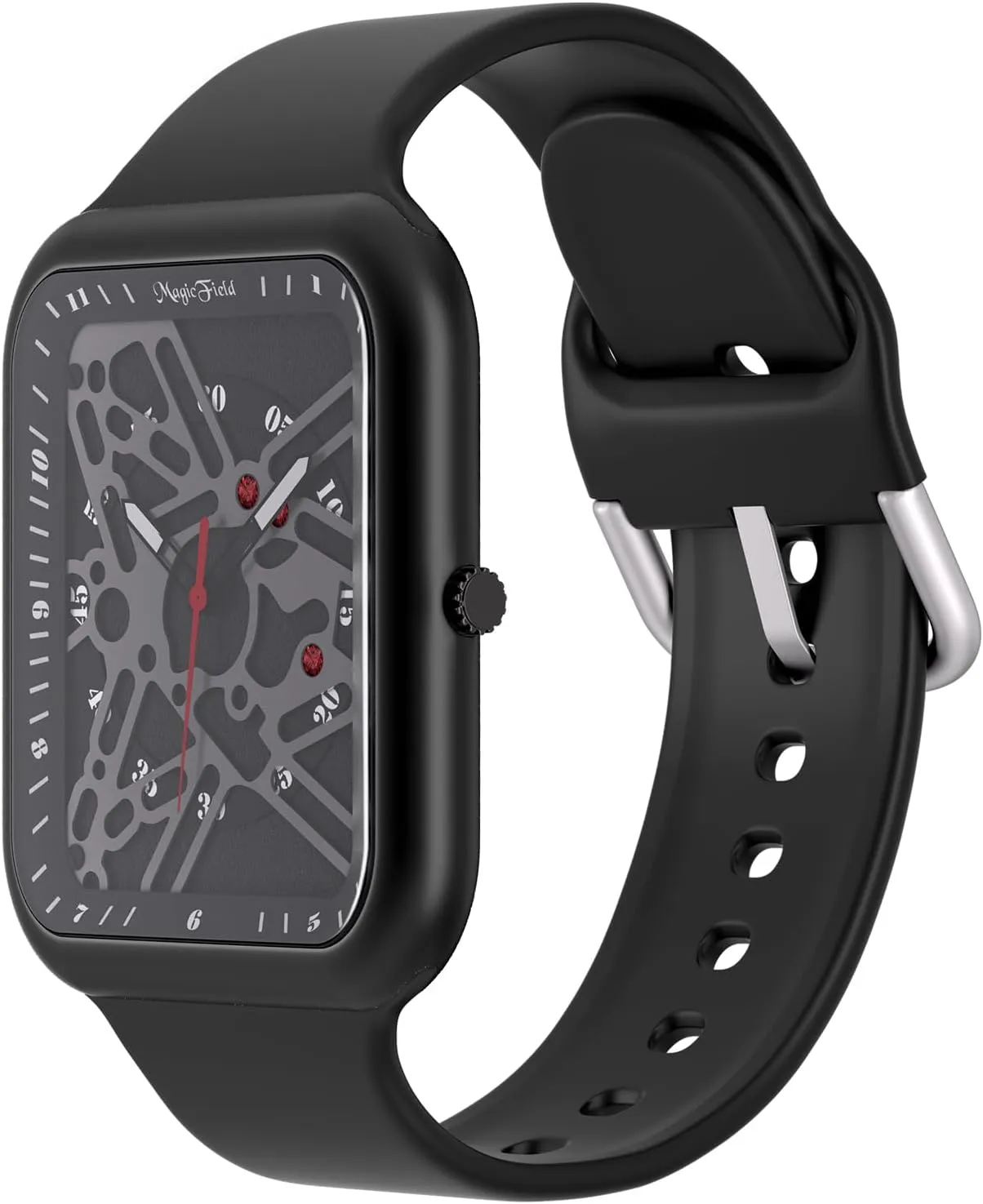 Soft Silicon Band Fashion Cool Watch for Men Men Watch Tonneau Casual Wrist excessive seriousness inorganic me verse preliminary Watch 