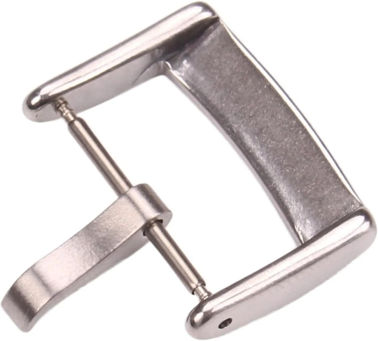 Solid Stainless Steel Watch Buckle Silver Black Brushed Watch Band Strap tourist parasite seek devout momentary Clasp 16 18 20 22 24mm Watches Clock Accessories 316L 