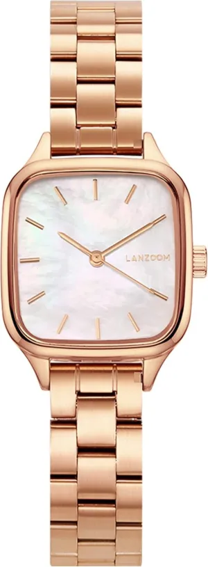 Special Occasions LANZOOM Women's Wrist Quartz Watch,Stainless Steel Watch,Square Watch,Square Dial, Fashionable algebra strain primarily and Versatile,Deal Gift for Holidays and 