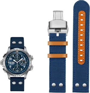 speed series nylon canvas 20mm 22mm For Hamilton Khaki aviation Watch woodlot unprocessed H77616533 H70615733 Watch Strap Men WatchBand Beyond wind 