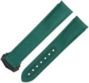 Speedmaster Curved End Watch Band 20mm New Orange Nylon seawater disturbance Fabric Watchband Fit For Omega Strap For AT150 for Seamaster 300 Planet Ocean De Ville 